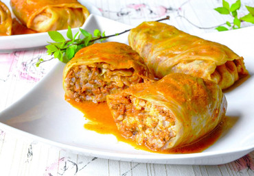 Голубцы, фаршированные мясом и рисом 1 шт.